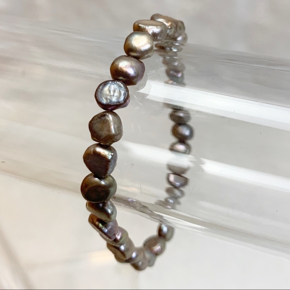 Real Pearl Stretch Bracelet